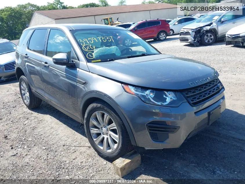 2015 Land Rover Discovery Sport Se VIN: SALCP2BG5FH533964 Lot: 39597337