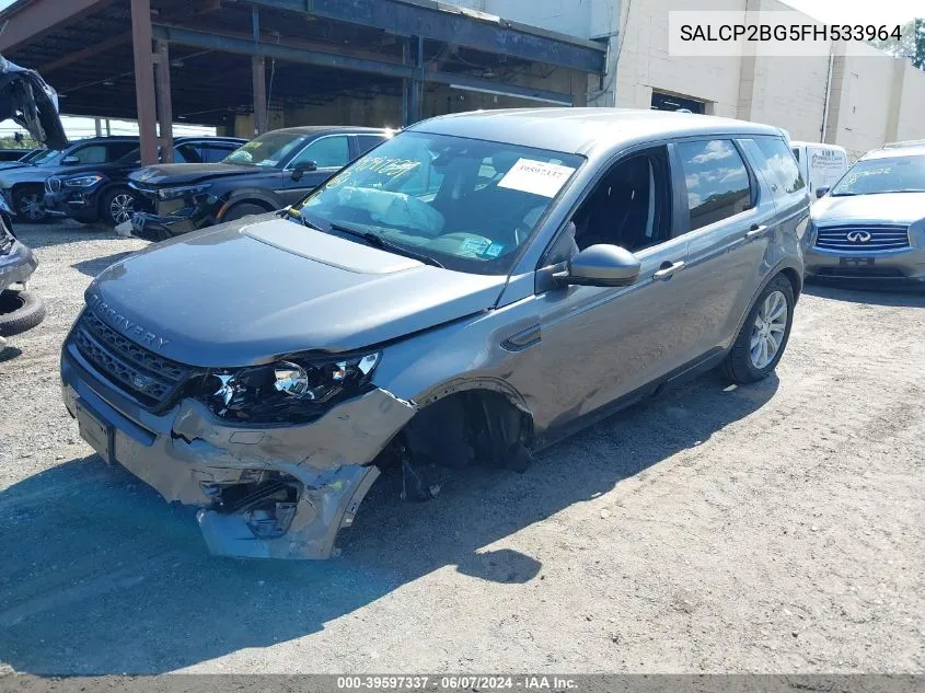 SALCP2BG5FH533964 2015 Land Rover Discovery Sport Se