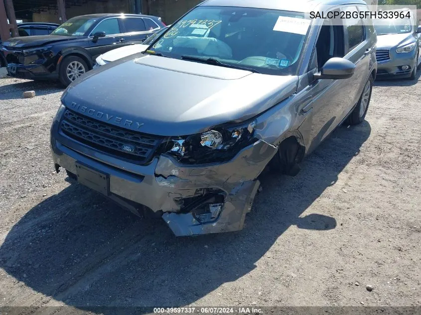 SALCP2BG5FH533964 2015 Land Rover Discovery Sport Se