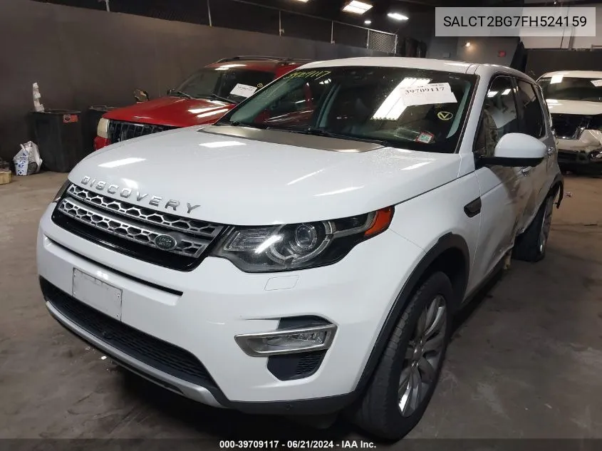 2015 Land Rover Discovery Sport Hse Lux VIN: SALCT2BG7FH524159 Lot: 39709117