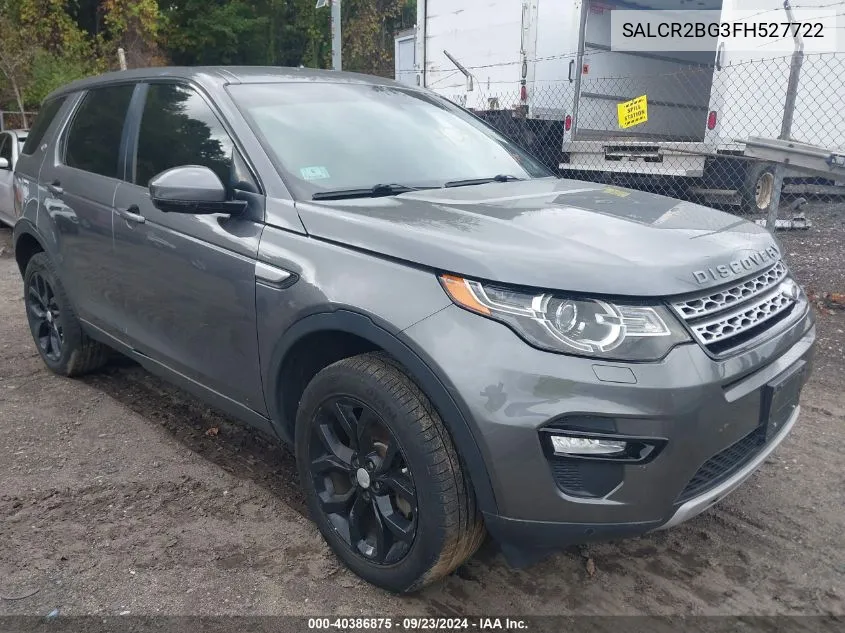 2015 Land Rover Discovery Sport Hse VIN: SALCR2BG3FH527722 Lot: 40386875