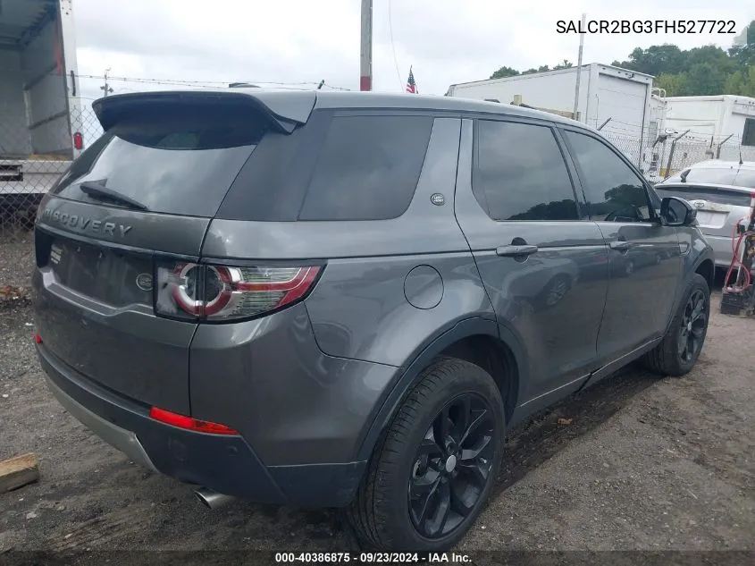 2015 Land Rover Discovery Sport Hse VIN: SALCR2BG3FH527722 Lot: 40386875