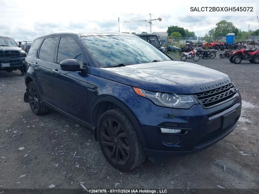 SALCT2BGXGH545072 2016 Land Rover Discovery Sport