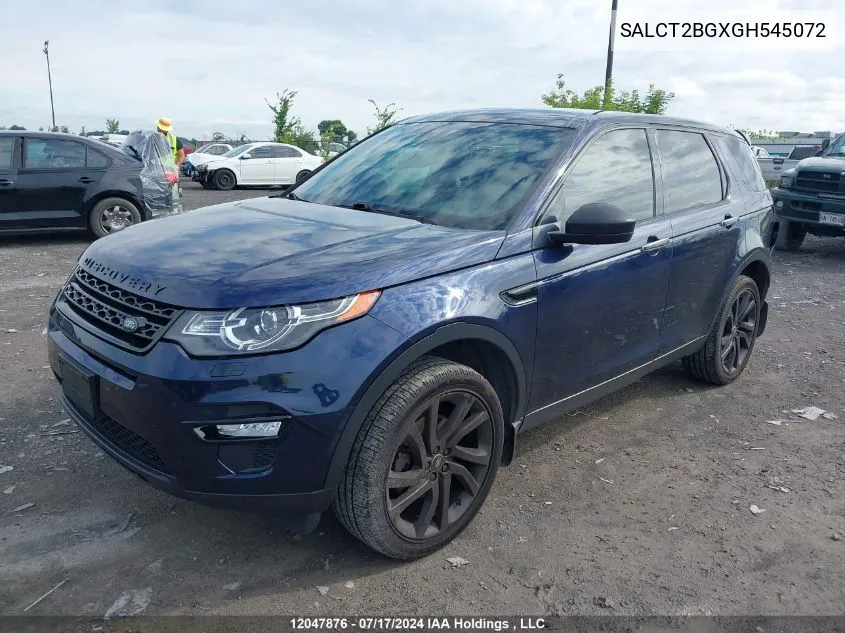 SALCT2BGXGH545072 2016 Land Rover Discovery Sport