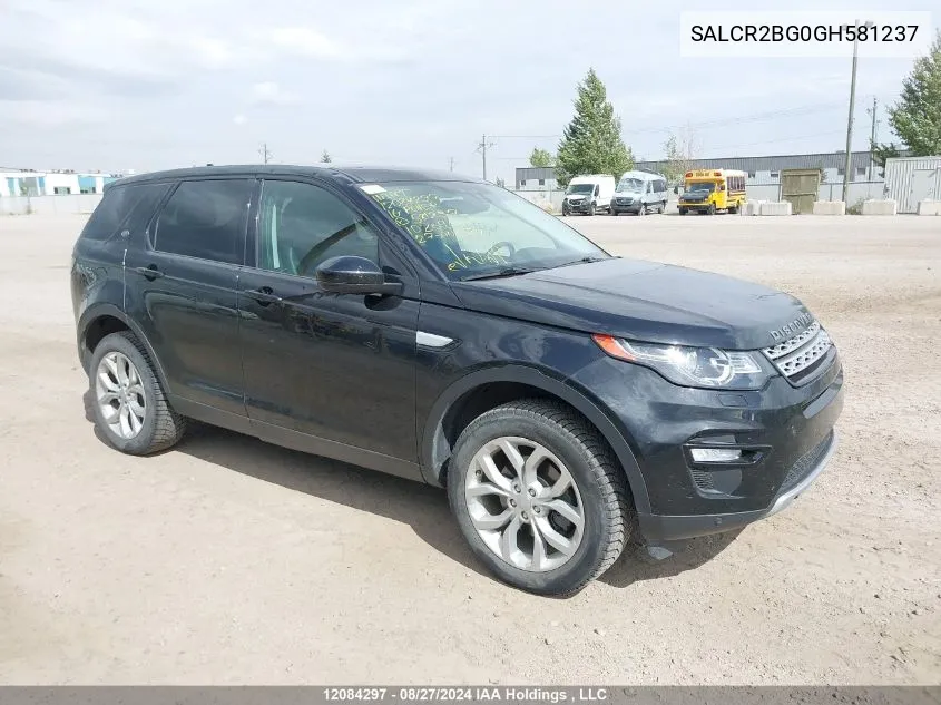 SALCR2BG0GH581237 2016 Land Rover Discovery Sport