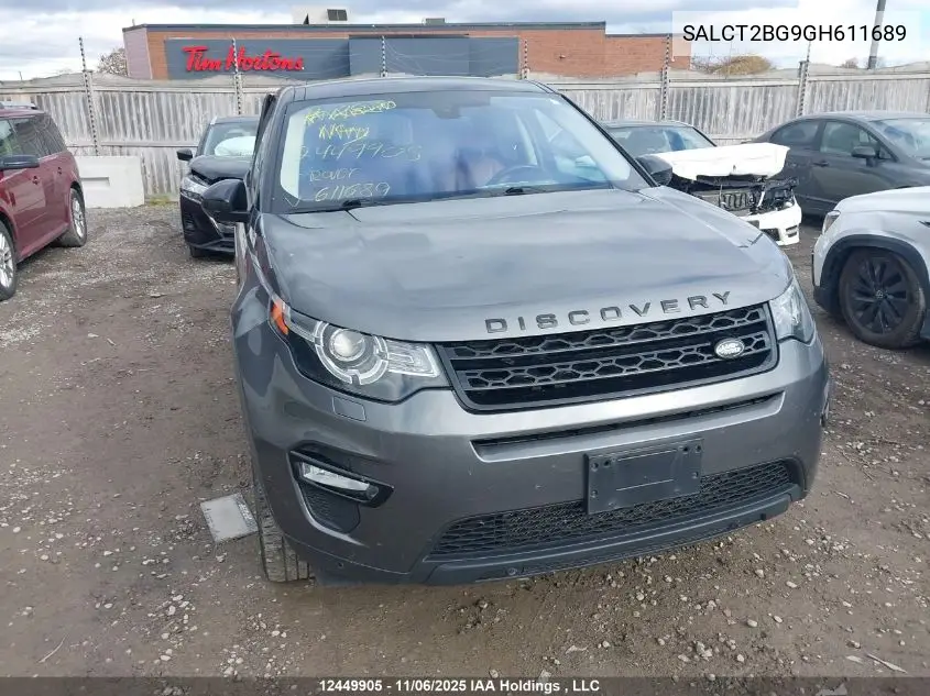 SALCT2BG9GH611689 2016 Land Rover Discovery Sport Hse Luxury