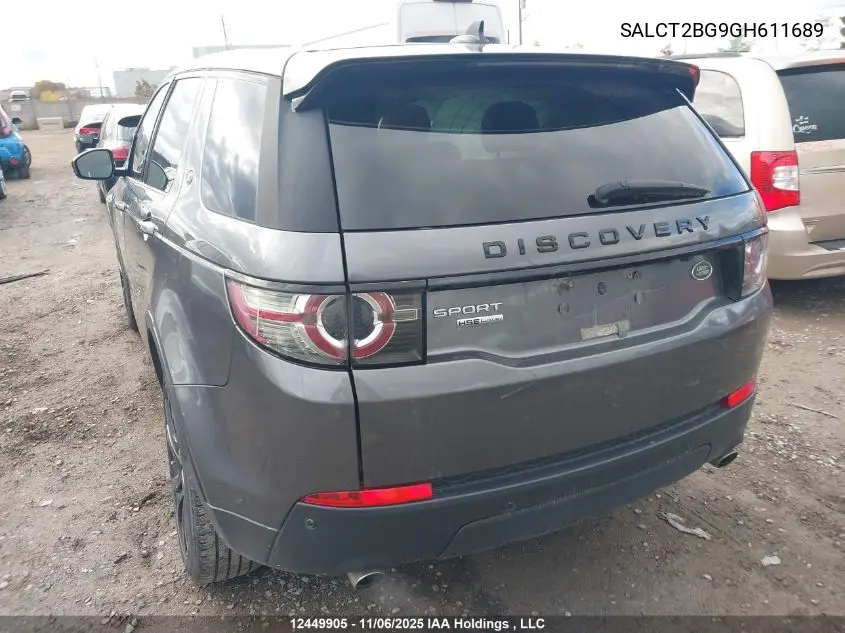 SALCT2BG9GH611689 2016 Land Rover Discovery Sport Hse Luxury