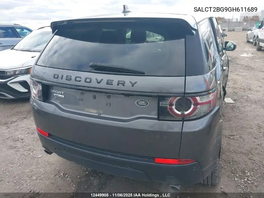 SALCT2BG9GH611689 2016 Land Rover Discovery Sport Hse Luxury