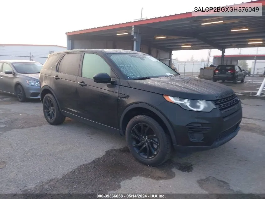 2016 Land Rover Discovery Sport Se VIN: SALCP2BGXGH576049 Lot: 39366058