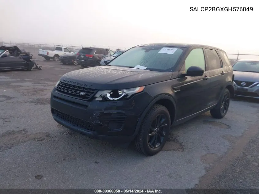 SALCP2BGXGH576049 2016 Land Rover Discovery Sport Se