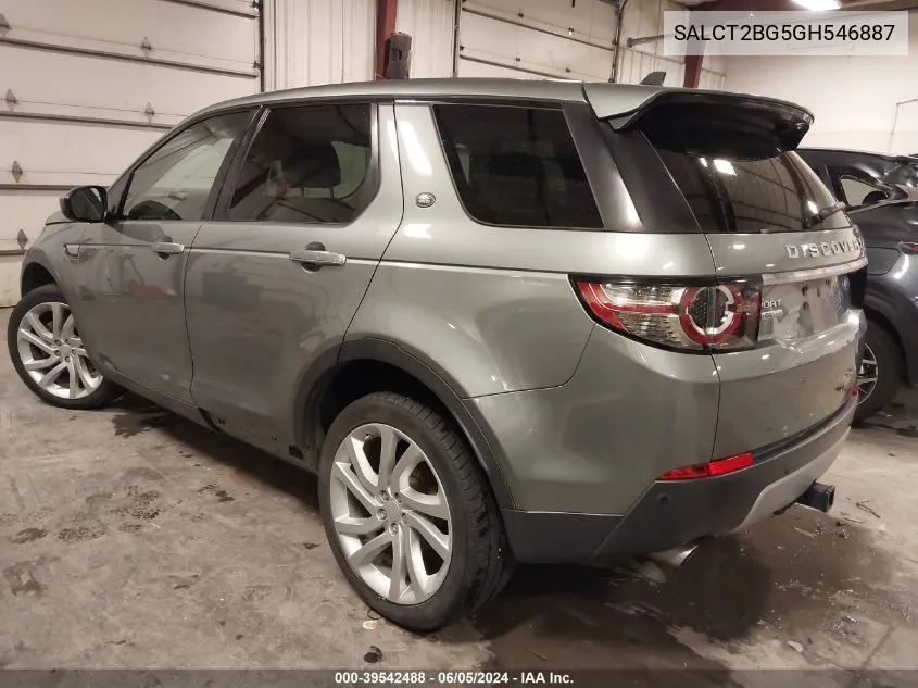 SALCT2BG5GH546887 2016 Land Rover Discovery Sport Hse Lux