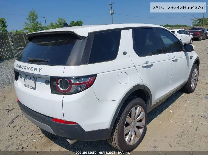 SALCT2BG4GH564376 2016 Land Rover Discovery Sport Hse Lux