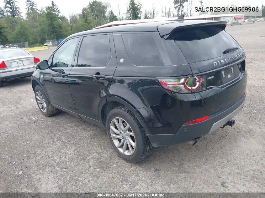 SALCR2BG1GH569906 2016 Land Rover Discovery Sport Hse