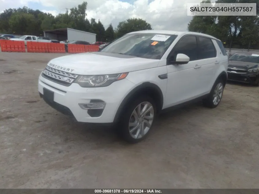 SALCT2BG4GH557587 2016 Land Rover Discovery Sport Hse Lux