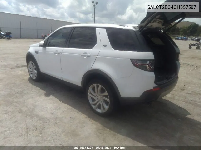 2016 Land Rover Discovery Sport Hse Lux VIN: SALCT2BG4GH557587 Lot: 39681378