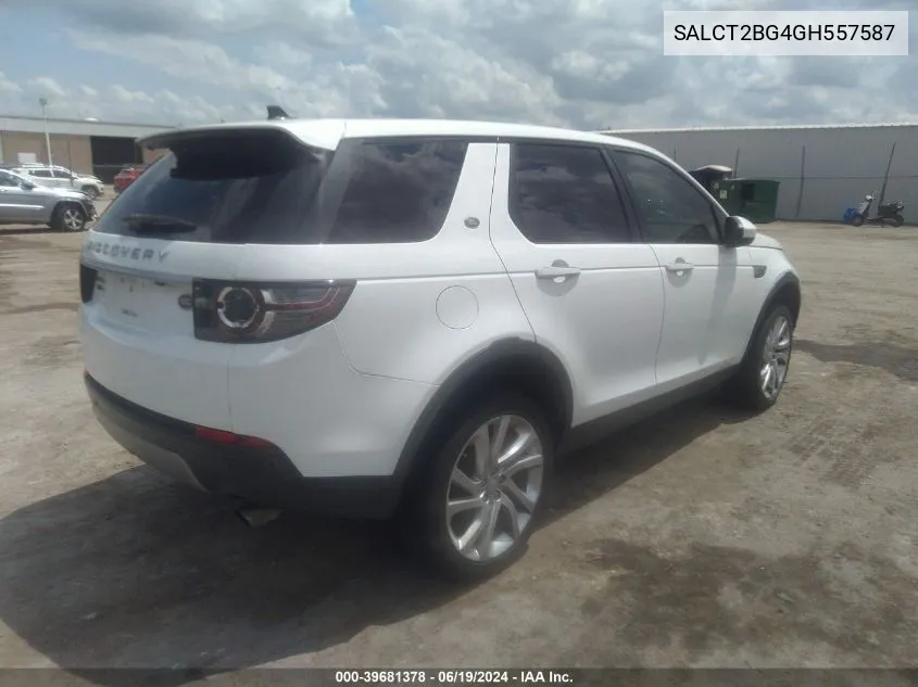 2016 Land Rover Discovery Sport Hse Lux VIN: SALCT2BG4GH557587 Lot: 39681378