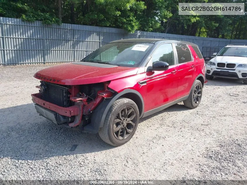 2016 Land Rover Discovery Sport Hse VIN: SALCR2BG2GH614786 Lot: 39682365