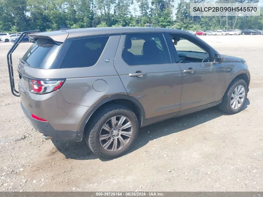 SALCP2BG9GH545570 2016 Land Rover Discovery Sport Se