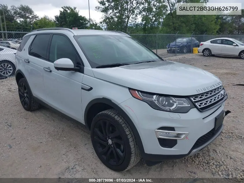 2016 Land Rover Discovery Sport Hse Luxury VIN: SALCT2BG3GH626799 Lot: 39779896