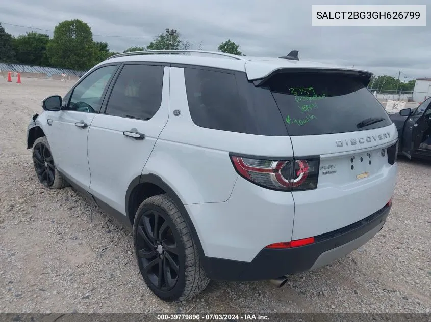 2016 Land Rover Discovery Sport Hse Luxury VIN: SALCT2BG3GH626799 Lot: 39779896