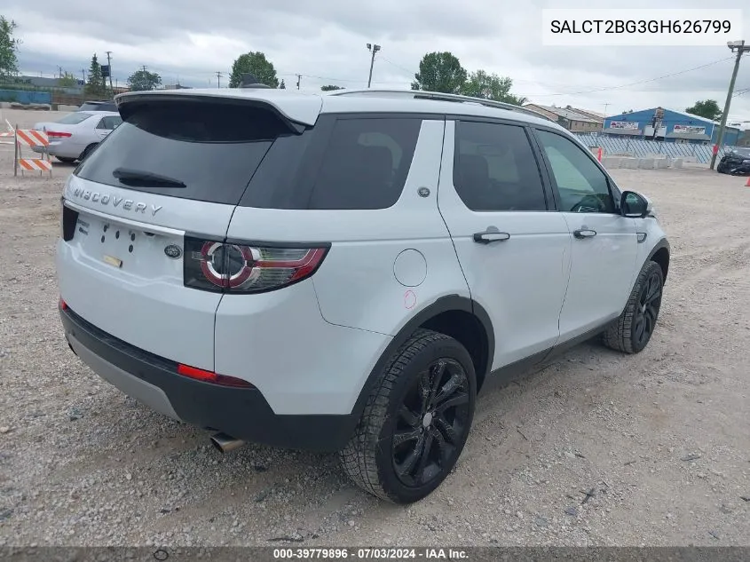 2016 Land Rover Discovery Sport Hse Luxury VIN: SALCT2BG3GH626799 Lot: 39779896