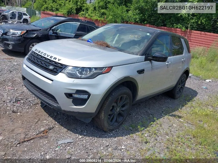 2016 Land Rover Discovery Sport Hse VIN: SALCR2BG1GH622197 Lot: 39805214