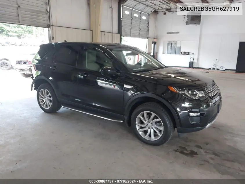 2016 Land Rover Discovery Sport Hse VIN: SALCR2BG5GH627919 Lot: 39867797