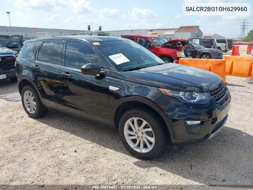 SALCR2BG1GH629960 2016 Land Rover Discovery Sport Hse