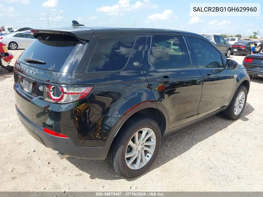 2016 Land Rover Discovery Sport Hse VIN: SALCR2BG1GH629960 Lot: 39879487