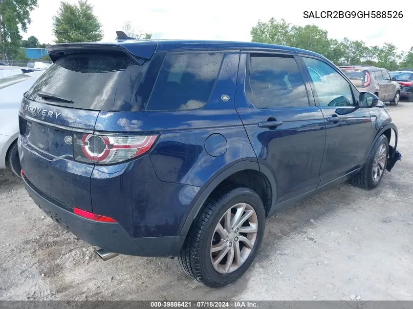 2016 Land Rover Discovery Sport Hse VIN: SALCR2BG9GH588526 Lot: 39886421