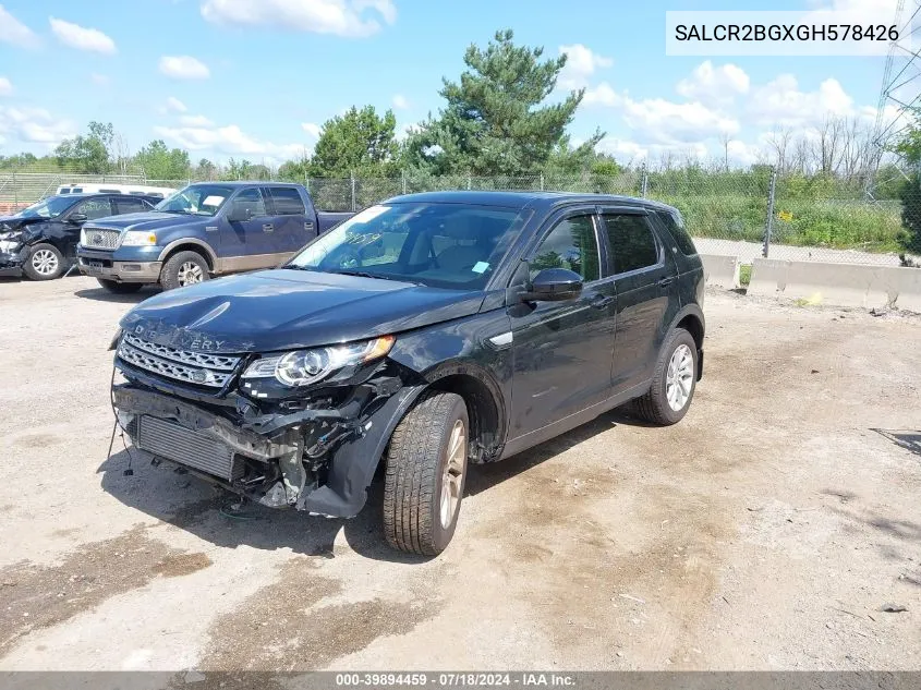 SALCR2BGXGH578426 2016 Land Rover Discovery Sport Hse