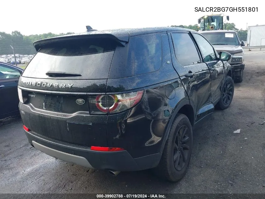 SALCR2BG7GH551801 2016 Land Rover Discovery Sport Hse