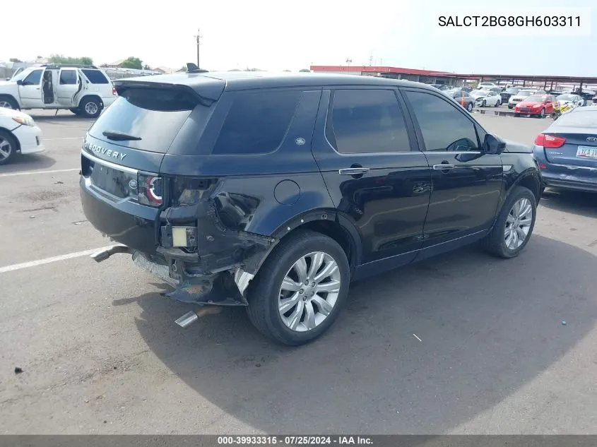 2016 Land Rover Discovery Sport Hse Lux VIN: SALCT2BG8GH603311 Lot: 39933315