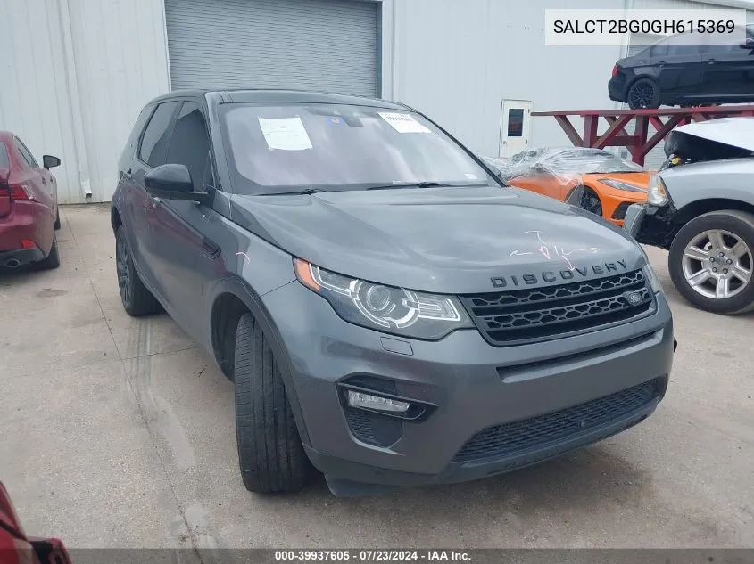 2016 Land Rover Discovery Sport Hse Lux VIN: SALCT2BG0GH615369 Lot: 39937605