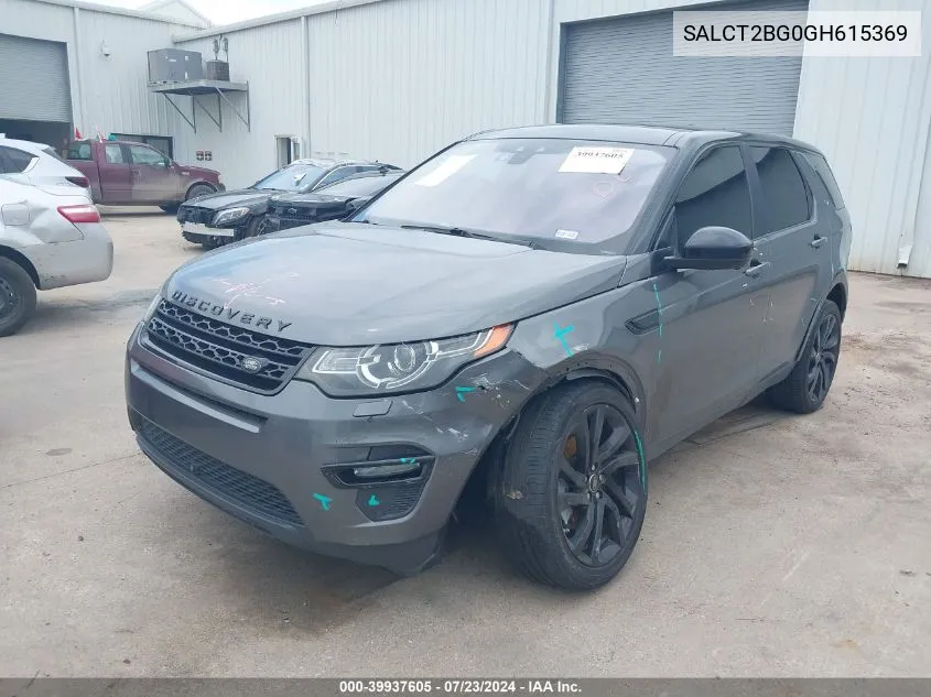 2016 Land Rover Discovery Sport Hse Lux VIN: SALCT2BG0GH615369 Lot: 39937605