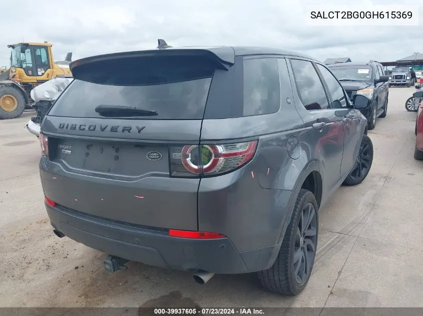 2016 Land Rover Discovery Sport Hse Lux VIN: SALCT2BG0GH615369 Lot: 39937605