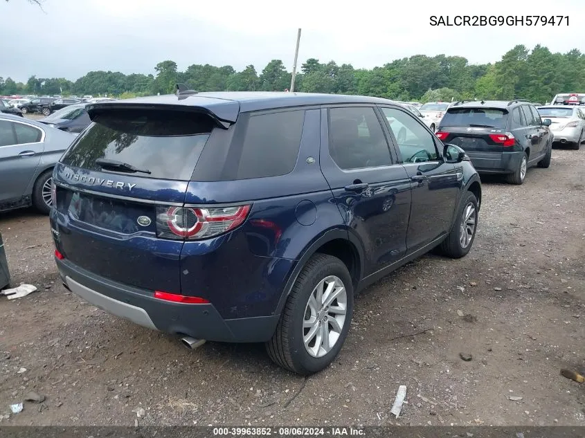 2016 Land Rover Discovery Sport Hse VIN: SALCR2BG9GH579471 Lot: 39963852