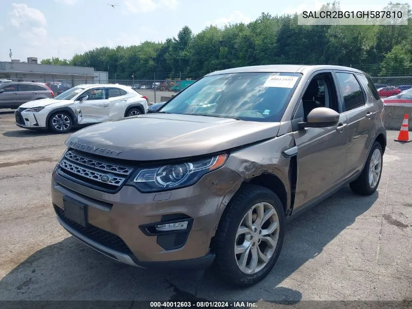 SALCR2BG1GH587810 2016 Land Rover Discovery Sport Hse