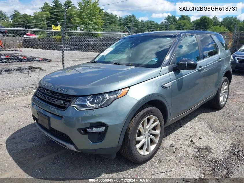 2016 Land Rover Discovery Sport Hse VIN: SALCR2BG8GH618731 Lot: 40056845