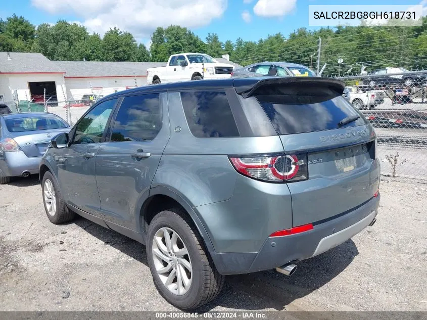 SALCR2BG8GH618731 2016 Land Rover Discovery Sport Hse