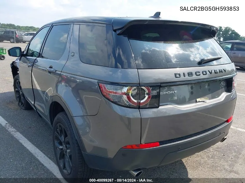 SALCR2BG5GH593853 2016 Land Rover Discovery Sport Hse