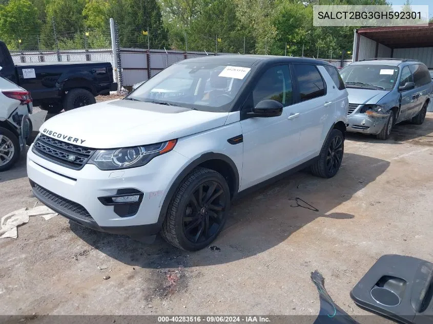 2016 Land Rover Discovery Sport Hse Lux VIN: SALCT2BG3GH592301 Lot: 40283516