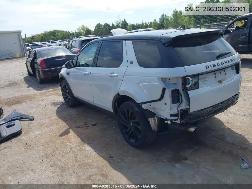 SALCT2BG3GH592301 2016 Land Rover Discovery Sport Hse Lux