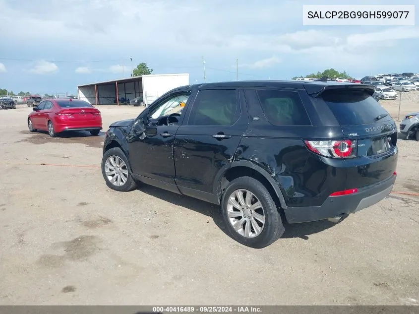 SALCP2BG9GH599077 2016 Land Rover Discovery Sport Se