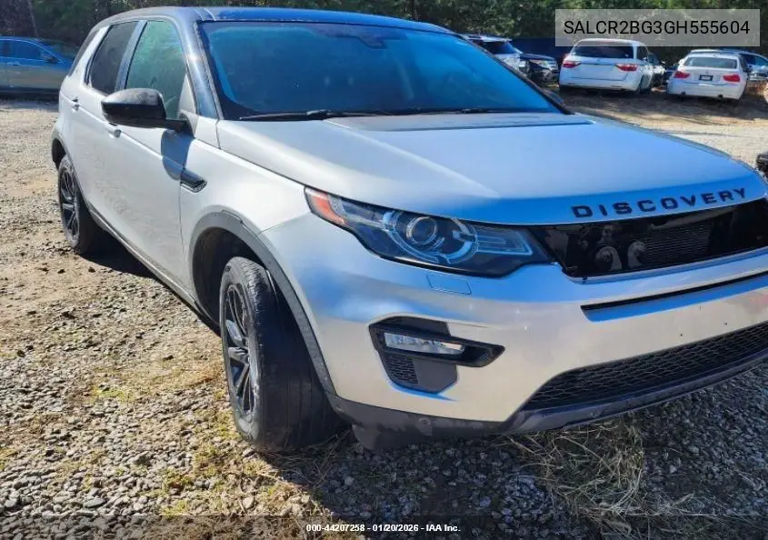 SALCR2BG3GH555604 2016 Land Rover Discovery Sport Hse