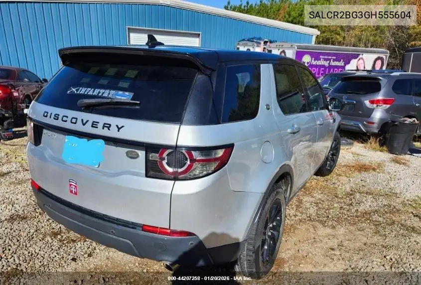 SALCR2BG3GH555604 2016 Land Rover Discovery Sport Hse