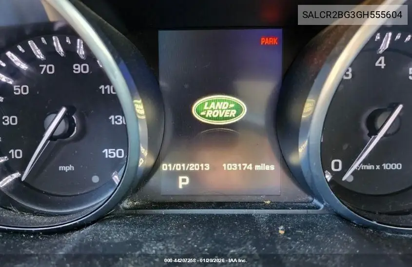SALCR2BG3GH555604 2016 Land Rover Discovery Sport Hse