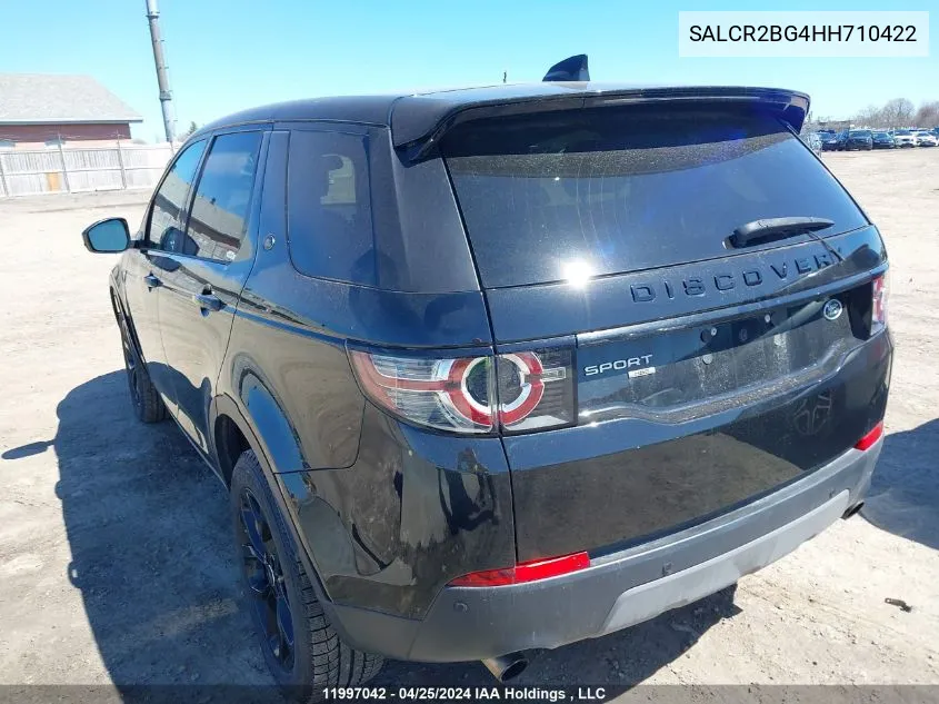 SALCR2BG4HH710422 2017 Land Rover Discovery Sport Hse