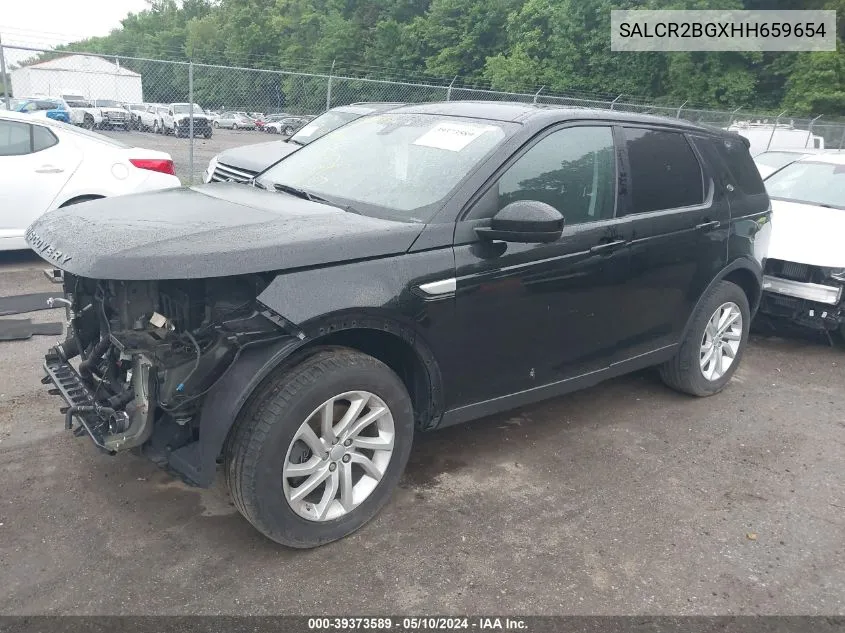 2017 Land Rover Discovery Sport Hse VIN: SALCR2BGXHH659654 Lot: 39373589