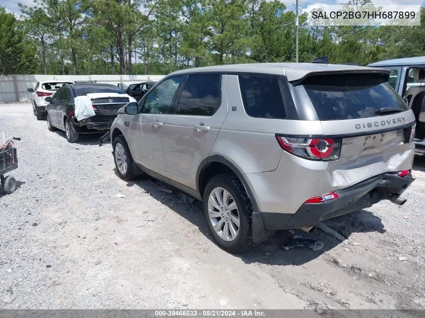 2017 Land Rover Discovery Sport Se VIN: SALCP2BG7HH687899 Lot: 39466533